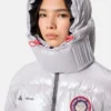 Adidas X Moon Boot Silberne Daunenjacke