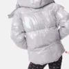 Adidas X Moon Boot Silberne Daunenjacke