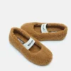 Braune Ballerinas aus Lammfell