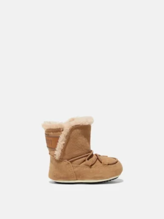 Crib Stiefel aus braunem Wildleder