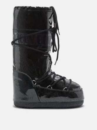 icon black glitter boots 1 330x440 - Icon Black Glitter Boots