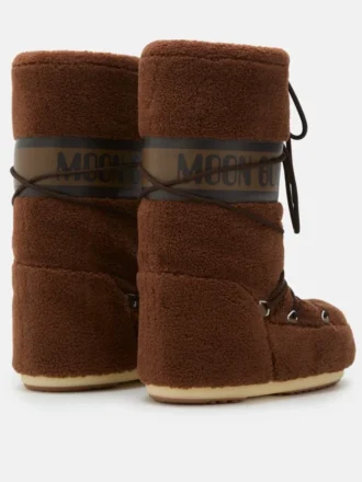 Icon Braune Fleece-Stiefel