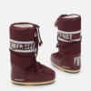 Icon Burgunderfarbene Nylonstiefel