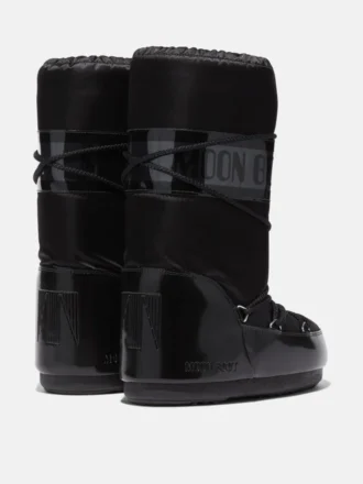 Icon Glance Stiefel aus schwarzem Satin