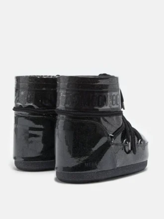 Icon Low Black Glitter Stiefeletten
