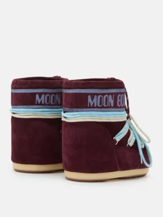 Icon Low Burgundy Suede Stiefeletten