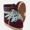 Icon Low Burgundy Suede Stiefeletten