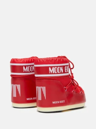 Icon Low Red Nylon Stiefeletten