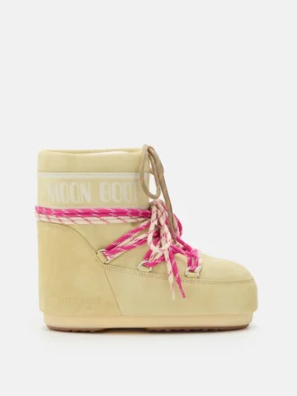 Icon Low Yellow Suede Stiefeletten