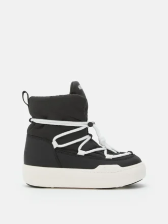 Junior Park Black Lace Mid Boots