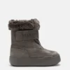 Junior Park Strap Anthrazit-Wildlederstiefel