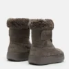 Junior Park Strap Anthrazit-Wildlederstiefel