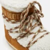 Lab69 Icon Low Brown Shearling Stiefeletten