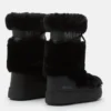 Ltrack Black Faux-Fur Hohe Stiefel