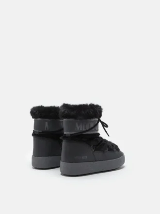 Ltrack Low Black Faux-Fur Stiefeletten