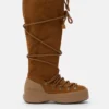 Luna Brown Suede Extra Stiefel