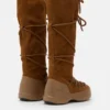 Luna Brown Suede Extra Stiefel