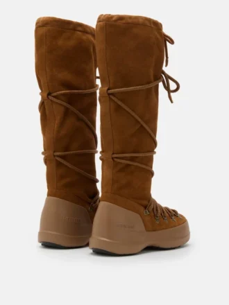 Luna Brown Suede Extra Stiefel