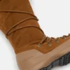 Luna Brown Suede Extra Stiefel