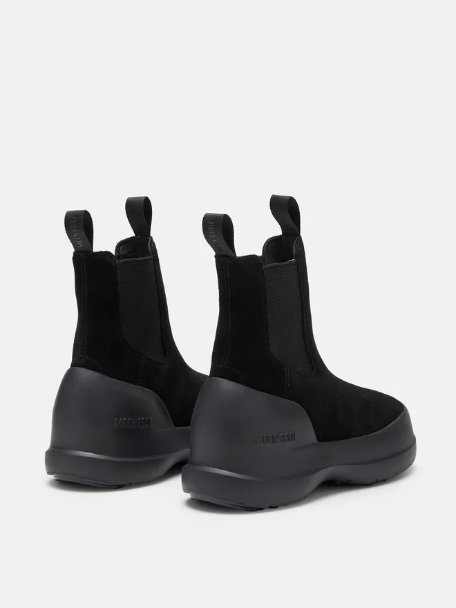 Luna Chelsea-Stiefel aus schwarzem Wildleder Luna Chelsea-Stiefel aus schwarzem Wildleder