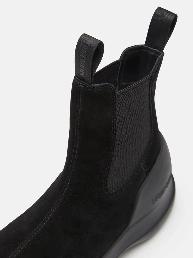 Luna Chelsea-Stiefel aus schwarzem Wildleder Luna Chelsea-Stiefel aus schwarzem Wildleder
