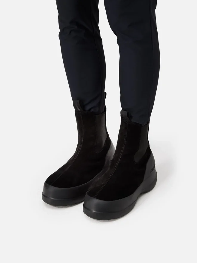 Luna Chelsea-Stiefel aus schwarzem Wildleder Luna Chelsea-Stiefel aus schwarzem Wildleder