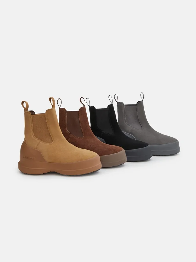 Luna Chelsea-Stiefel aus schwarzem Wildleder Luna Chelsea-Stiefel aus schwarzem Wildleder