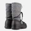 Mezzaluna Grey Quilted Hohe Stiefel