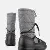 Mezzaluna Grey Quilted Hohe Stiefel