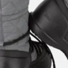 Mezzaluna Grey Quilted Hohe Stiefel