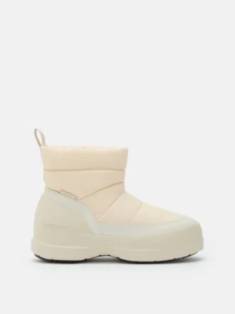 Mezzaluna Puffy Stiefel in Creme