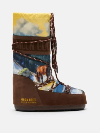 Moon Boot X Guest in Residence Icon High Postcard Cocoa Stiefel