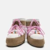 Moon Boot X Guest in Residence Icon Low Honey & White Sand Beaded Suede Stiefeletten