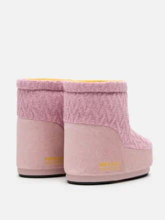 Moon Boot X Guest in Residence Icon Low No Lace Rose Strickstiefel