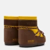 Moon Boot X Guest in Residence Icon Low Nylon-Stiefeletten in Sunflower & Cocoa