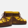 Moon Boot X Guest in Residence Icon Low Nylon-Stiefeletten in Sunflower & Cocoa