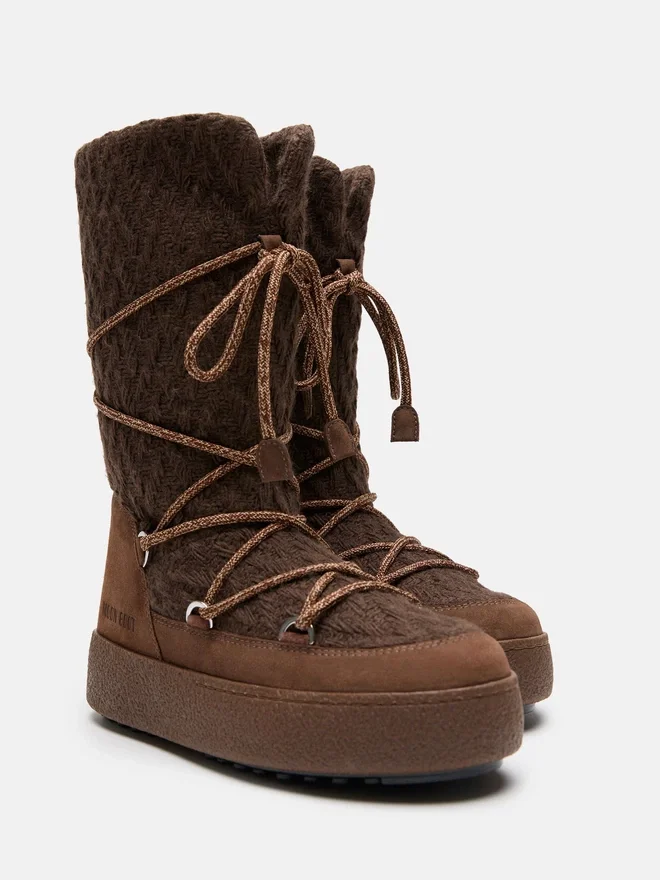 Moon Boot X Guest in Residence Ltrack Cocoa Strickstiefel Moon Boot X Guest in Residence Ltrack Cocoa Strickstiefel