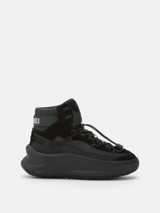Moon247 Black Xlace Mid Sneaker