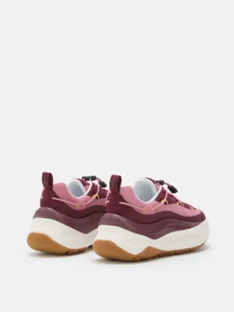 Moon247 Xlace Sneaker in Burgunderrot und Pink
