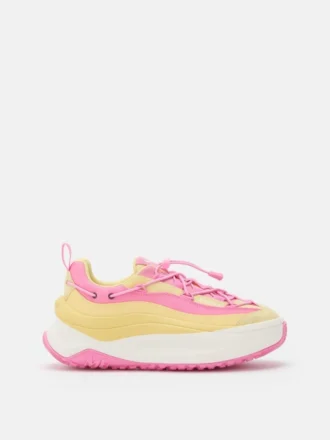 Moon247 Xlace Sneaker in Gelb und Rosa