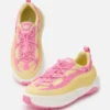 Moon247 Xlace Sneaker in Gelb und Rosa Moon247 Xlace Sneaker in Gelb und Rosa