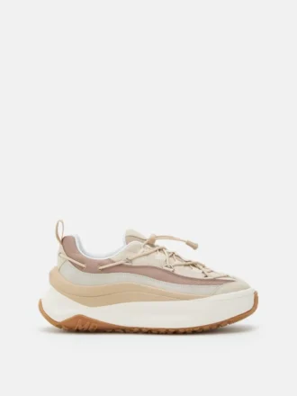 Moon247 Xlace Sneakers in Off-White & Taupe Moon247 Xlace Sneakers in Off-White & Taupe