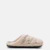 Teddy-Hausschuhe Beige