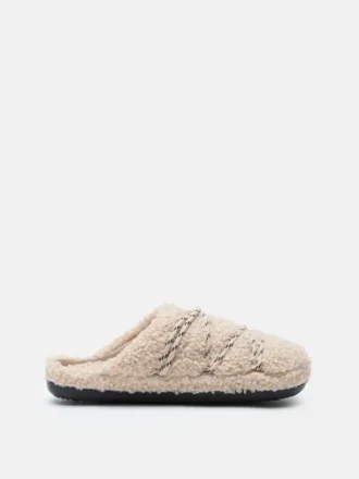 Teddy-Hausschuhe Beige Teddy-Hausschuhe Beige