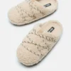 Teddy-Hausschuhe Beige